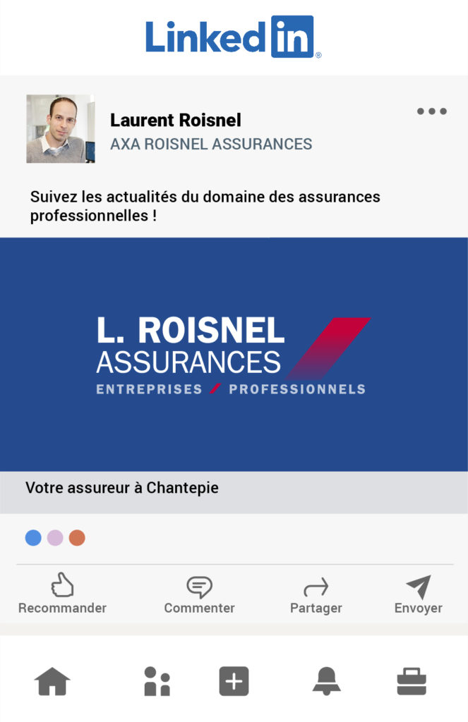 Laurent Roisnel, assureur à Chantepie sur Linkedin